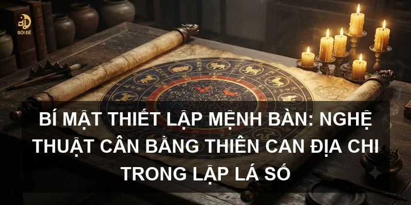 Bí mật thiết lập Mệnh bàn: Nghệ thuật cân bằng Thiên Can Địa Chi trong lập lá số
