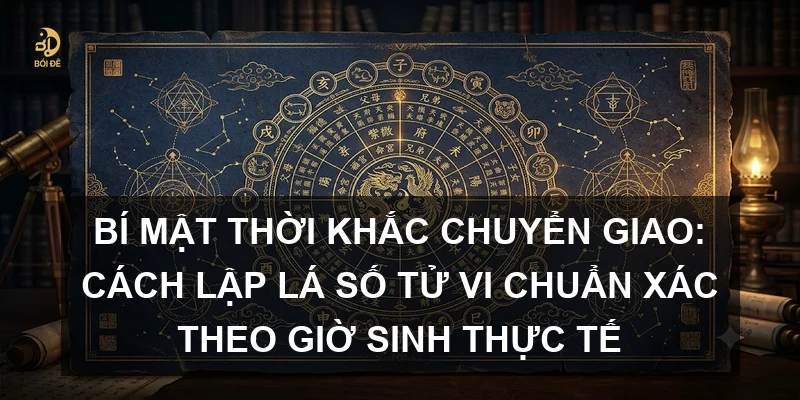 Bí mật thời khắc chuyển giao: Cách lập lá số Tử vi chuẩn xác theo giờ sinh thực tế