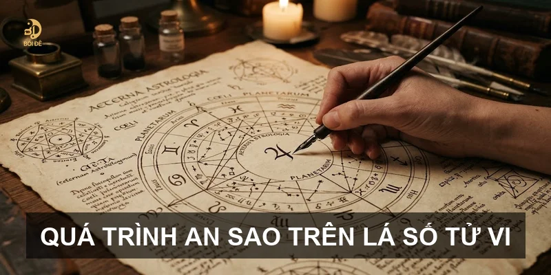 Quá trình an sao trên lá số Tử vi