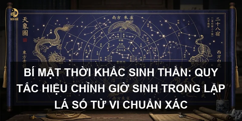 Bí mật thời khắc sinh thần: Quy tắc hiệu chỉnh giờ sinh trong lập lá số Tử vi chuẩn xác