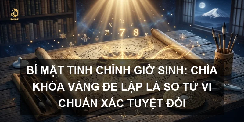 Bí mật tinh chỉnh giờ sinh: Chìa khóa vàng để lập lá số Tử vi chuẩn xác tuyệt đối