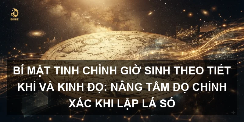 Bí mật tinh chỉnh giờ sinh theo tiết khí và kinh độ: Nâng tầm độ chính xác khi lập lá số