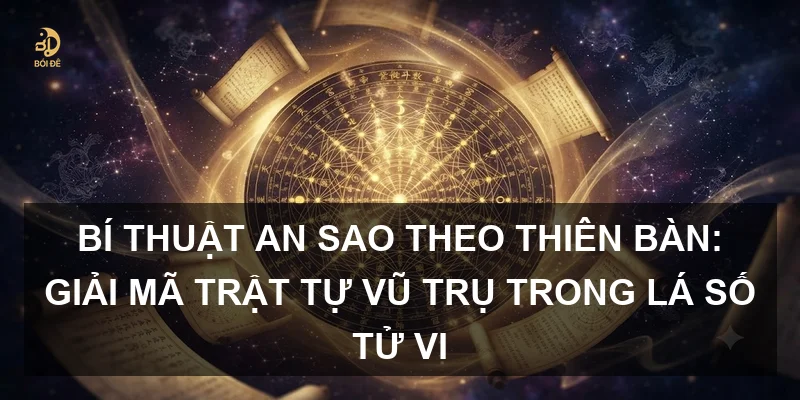 Bí thuật an sao theo Thiên bàn: Giải mã trật tự vũ trụ trong lá số Tử vi