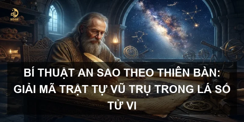 Bí thuật an sao theo Thiên bàn: Giải mã trật tự vũ trụ trong lá số Tử vi