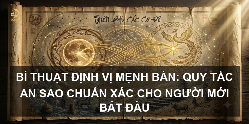 Bí thuật định vị Mệnh bàn: Quy tắc an sao chuẩn xác cho người mới bắt đầu
