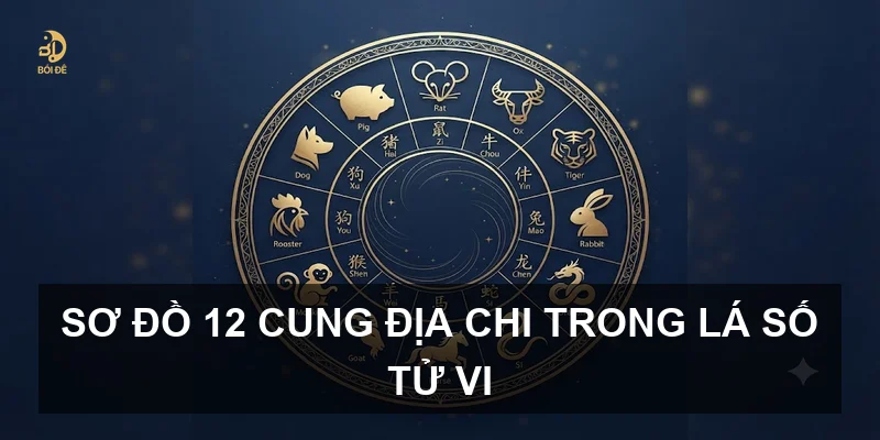 Sơ đồ 12 cung địa chi trong lá số Tử Vi