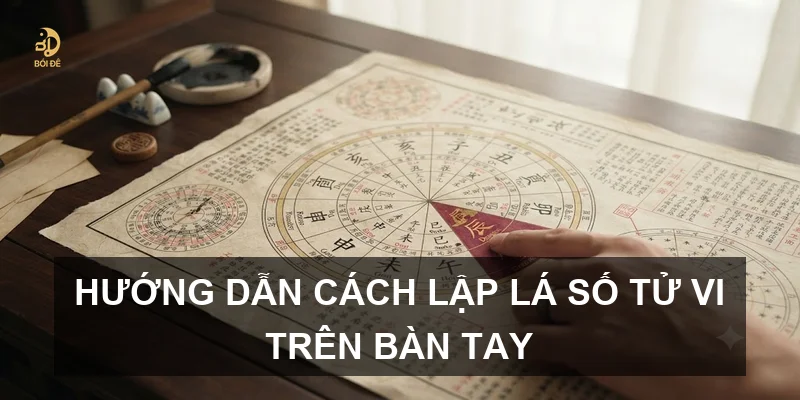 Hướng dẫn cách lập lá số tử vi trên bàn tay