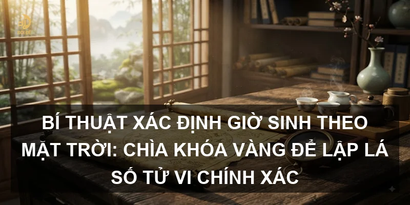 Bí thuật xác định giờ sinh theo mặt trời: Chìa khóa vàng để lập lá số Tử vi chính xác