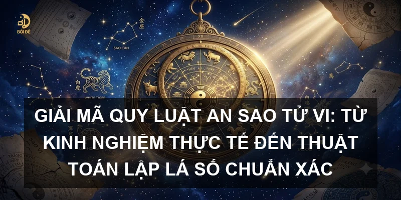 Giải mã quy luật an sao Tử vi: Từ kinh nghiệm thực tế đến thuật toán lập lá số chuẩn xác