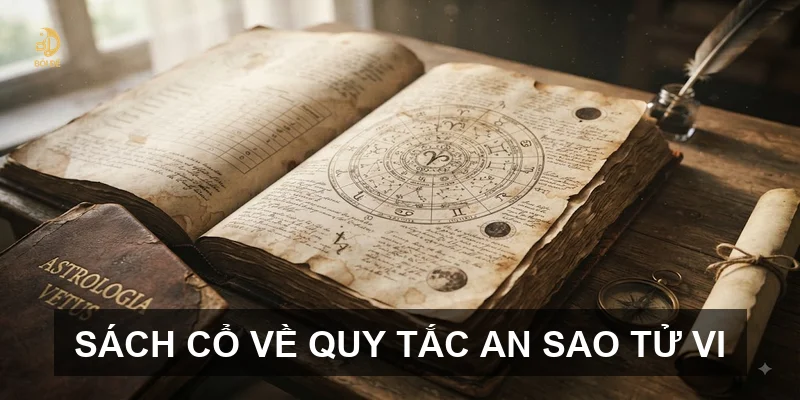 Sách cổ về quy tắc an sao Tử vi