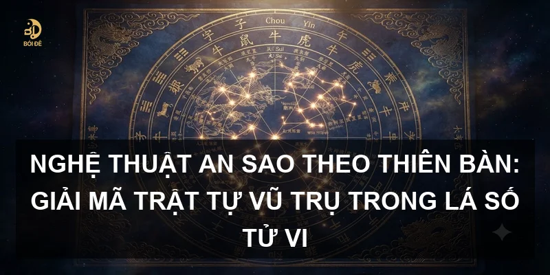 Nghệ thuật an sao theo Thiên bàn: Giải mã trật tự vũ trụ trong lá số Tử vi