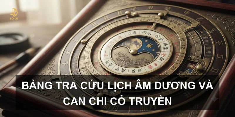 Bảng tra cứu lịch âm dương và Can Chi cổ truyền