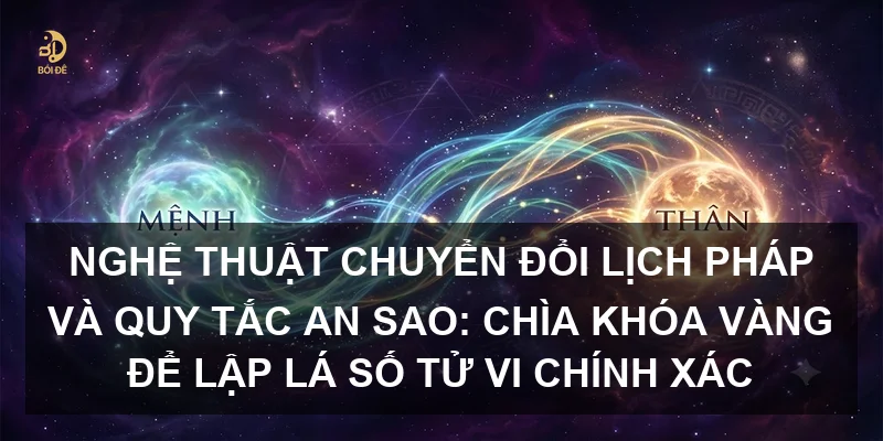 Nghệ thuật chuyển đổi lịch pháp và quy tắc an sao: Chìa khóa vàng để lập lá số Tử vi chính xác