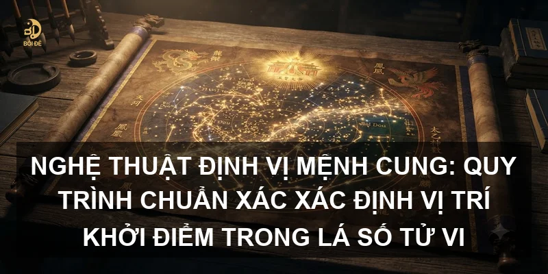 Nghệ thuật định vị Mệnh cung: Quy trình chuẩn xác xác định vị trí khởi điểm trong lá số Tử Vi