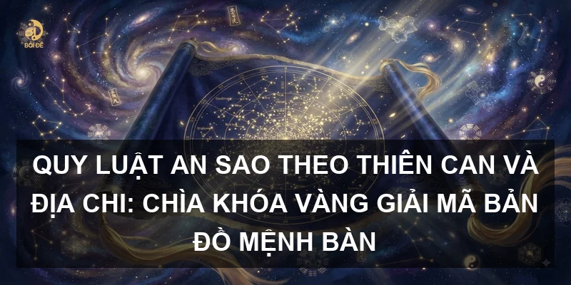 Quy luật an sao theo Thiên Can và Địa Chi: Chìa khóa vàng giải mã bản đồ Mệnh bàn