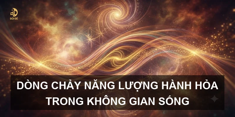 Dòng chảy năng lượng hành Hỏa trong không gian sống