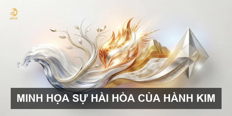 Minh họa sự hài hòa của hành Kim