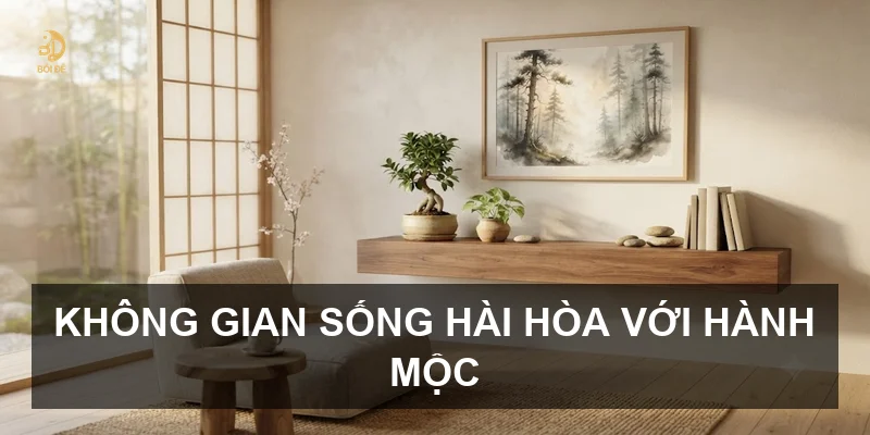 Không gian sống hài hòa với hành Mộc