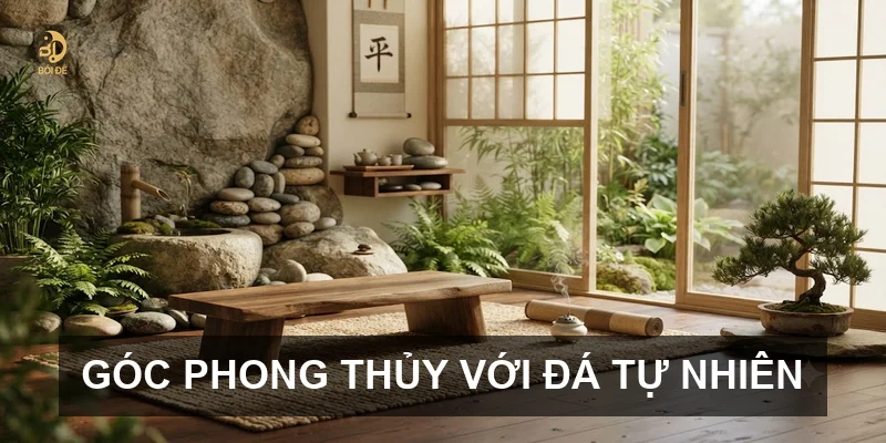 Góc phong thủy với đá tự nhiên