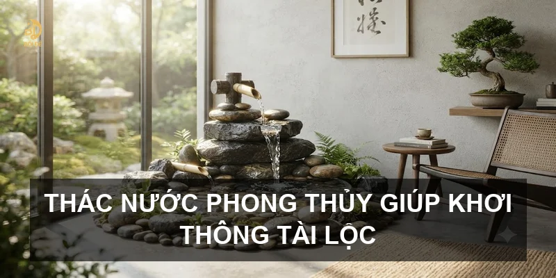 Thác nước phong thủy giúp khơi thông tài lộc