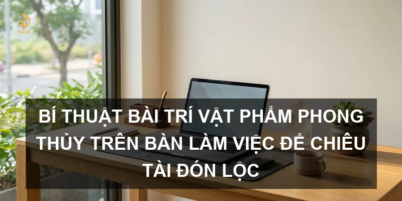 Bí thuật bài trí vật phẩm phong thủy trên bàn làm việc để chiêu tài đón lộc
