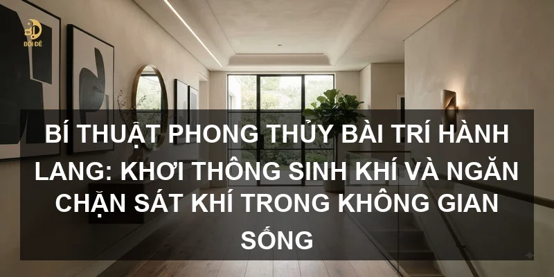 Bí thuật phong thủy bài trí hành lang: Khơi thông sinh khí và ngăn chặn sát khí trong không gian sống