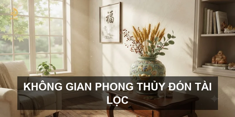 Không gian phong thủy đón tài lộc