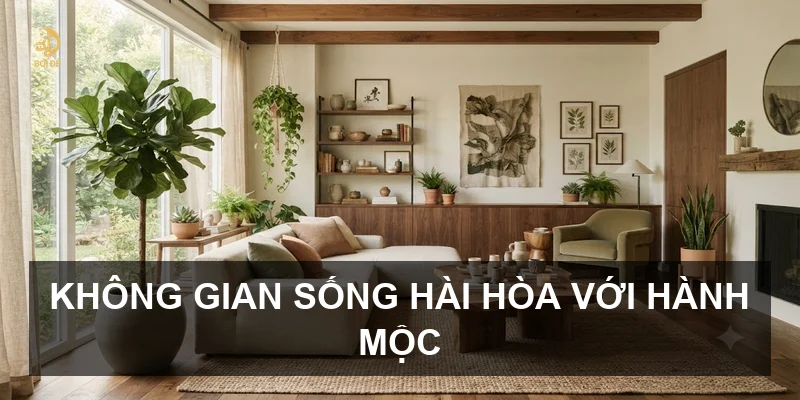 Không gian sống hài hòa với hành Mộc