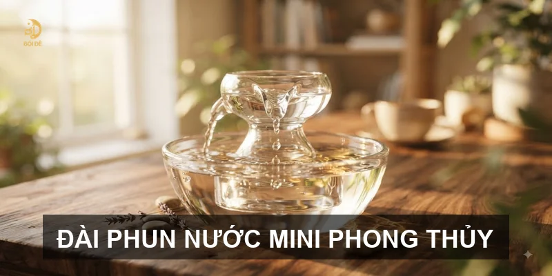 Đài phun nước mini phong thủy