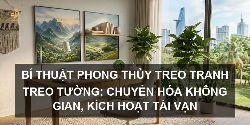 Bí thuật phong thủy treo tranh treo tường: Chuyển hóa không gian, kích hoạt tài vận