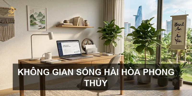 Không gian sống hài hòa phong thủy