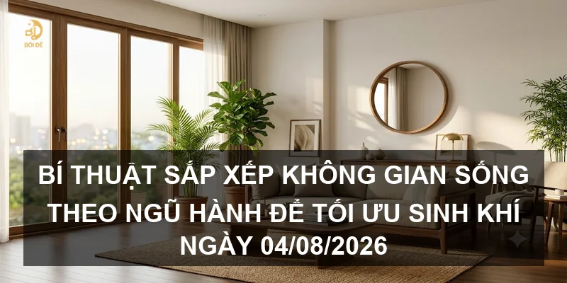Bí thuật sắp xếp không gian sống theo ngũ hành để tối ưu sinh khí ngày 04/08/2026