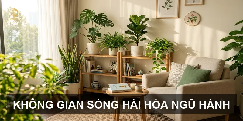Không gian sống hài hòa ngũ hành