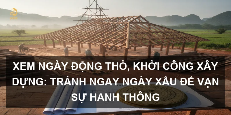 Xem ngày động thổ, khởi công xây dựng: Tránh ngay ngày xấu để vạn sự hanh thông