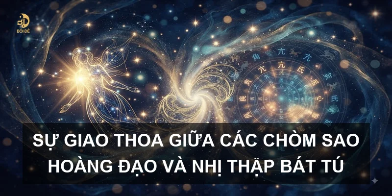 Sự giao thoa giữa các chòm sao hoàng đạo và Nhị thập bát tú