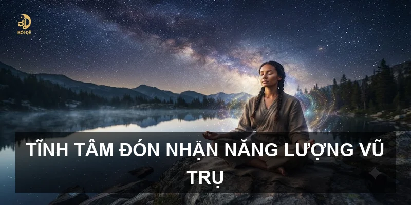 Tĩnh tâm đón nhận năng lượng vũ trụ