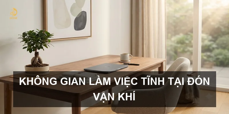 Không gian làm việc tĩnh tại đón vận khí