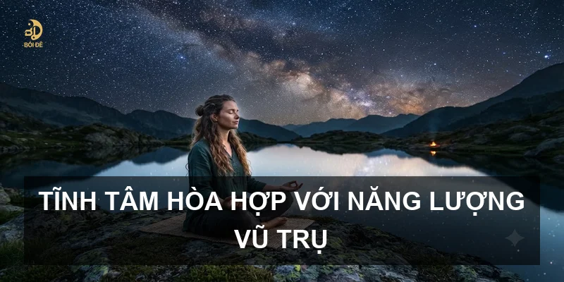 Tĩnh tâm hòa hợp với năng lượng vũ trụ
