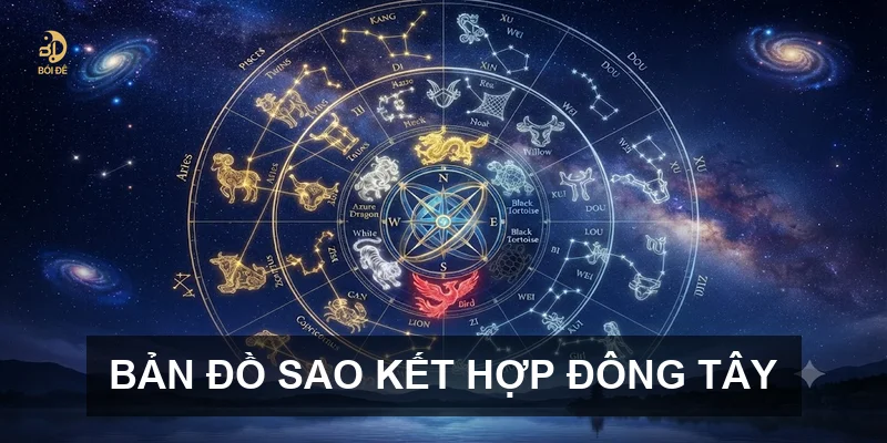 Bản đồ sao kết hợp Đông Tây