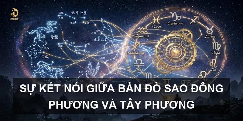 Sự kết nối giữa bản đồ sao Đông phương và Tây phương