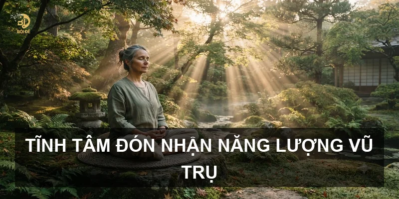 Tĩnh tâm đón nhận năng lượng vũ trụ