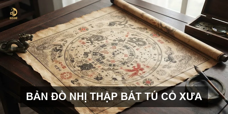 Bản đồ Nhị thập bát tú cổ xưa