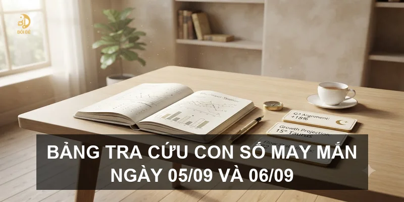 Bảng tra cứu con số may mắn ngày 05/09 và 06/09