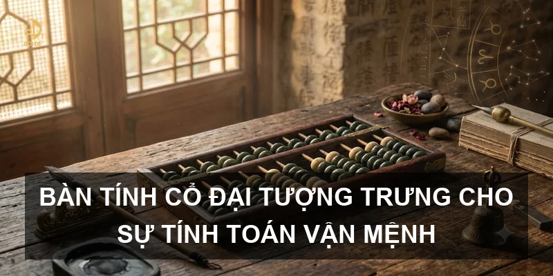 Bàn tính cổ đại tượng trưng cho sự tính toán vận mệnh