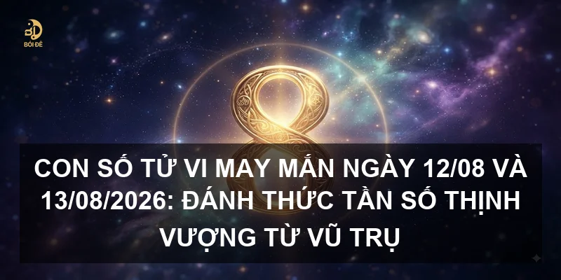 Con số tử vi may mắn ngày 12/08 và 13/08/2026: Đánh thức tần số thịnh vượng từ vũ trụ