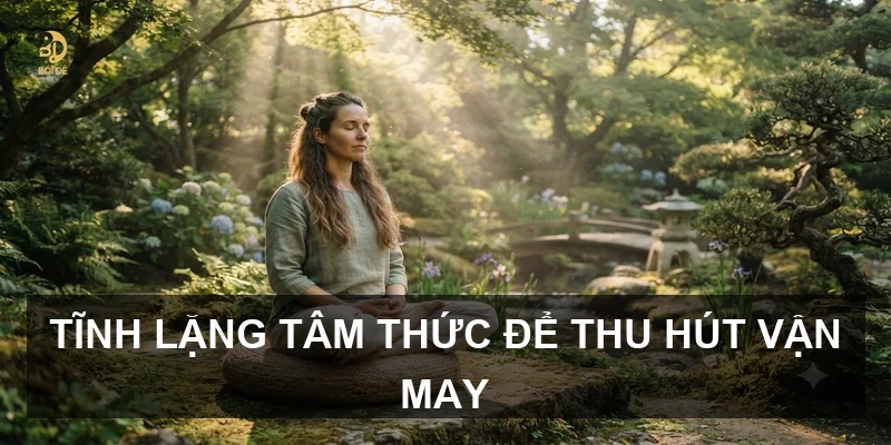 Tĩnh lặng tâm thức để thu hút vận may