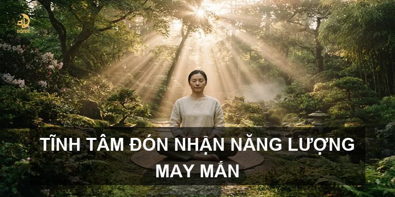 Tĩnh tâm đón nhận năng lượng may mắn