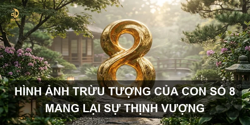 Hình ảnh trừu tượng của con số 8 mang lại sự thịnh vượng