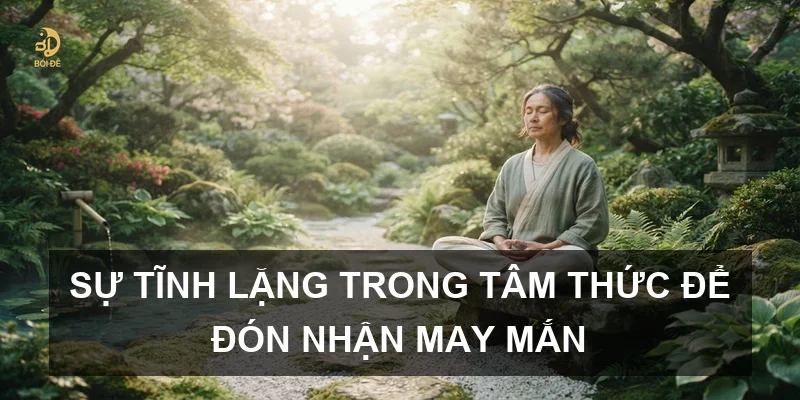 Sự tĩnh lặng trong tâm thức để đón nhận may mắn