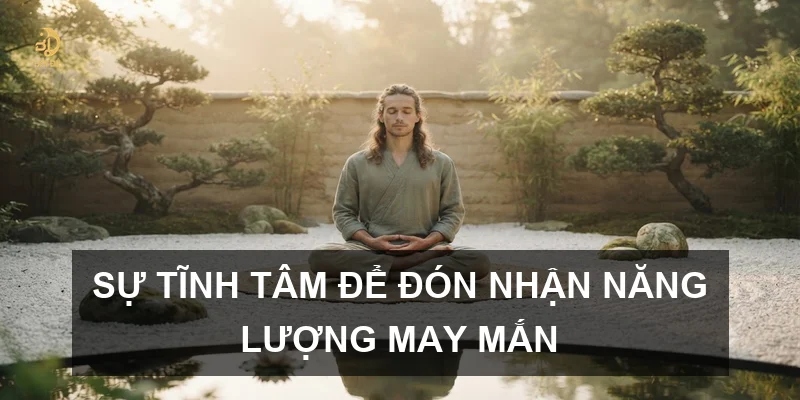 Sự tĩnh tâm để đón nhận năng lượng may mắn